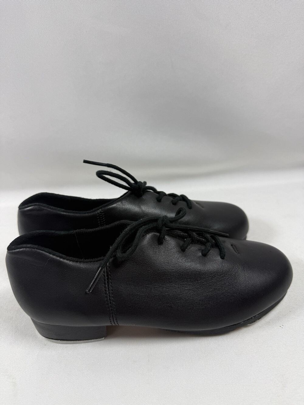 Capezio Tele Tone Tap Shoes Black Leather Women’s US 4.5M NWOB